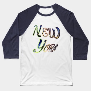 New York Print Baseball T-Shirt